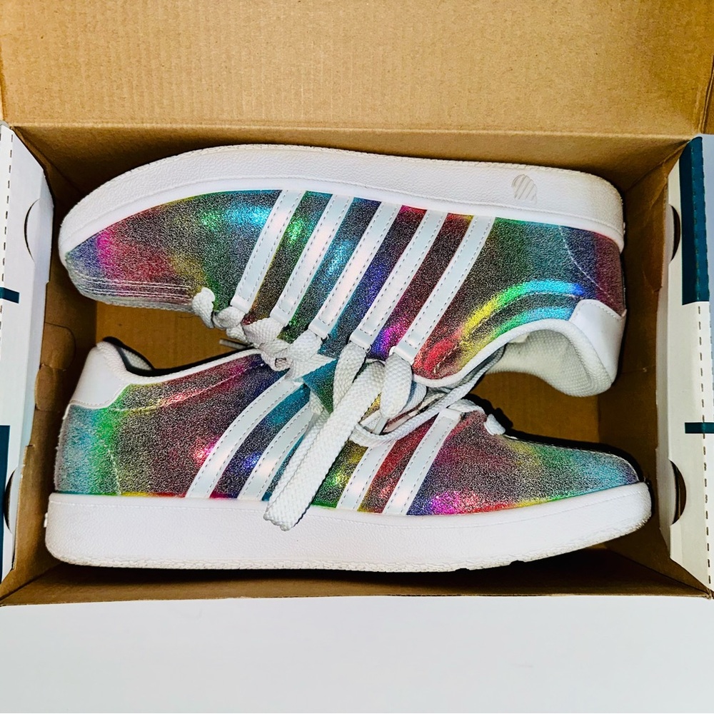 K-Swiss Classic Vasity Low Rainbow/White